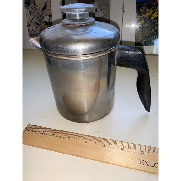 Vintage FABERWARE | Stove Top Percolator 8 Cup Stainless Steel Coffee Pot | #768 - Picture 3 of 7